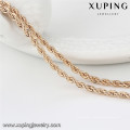 63875 Xuping style simple bijoux de mode ensembles plaqués or sans pierre